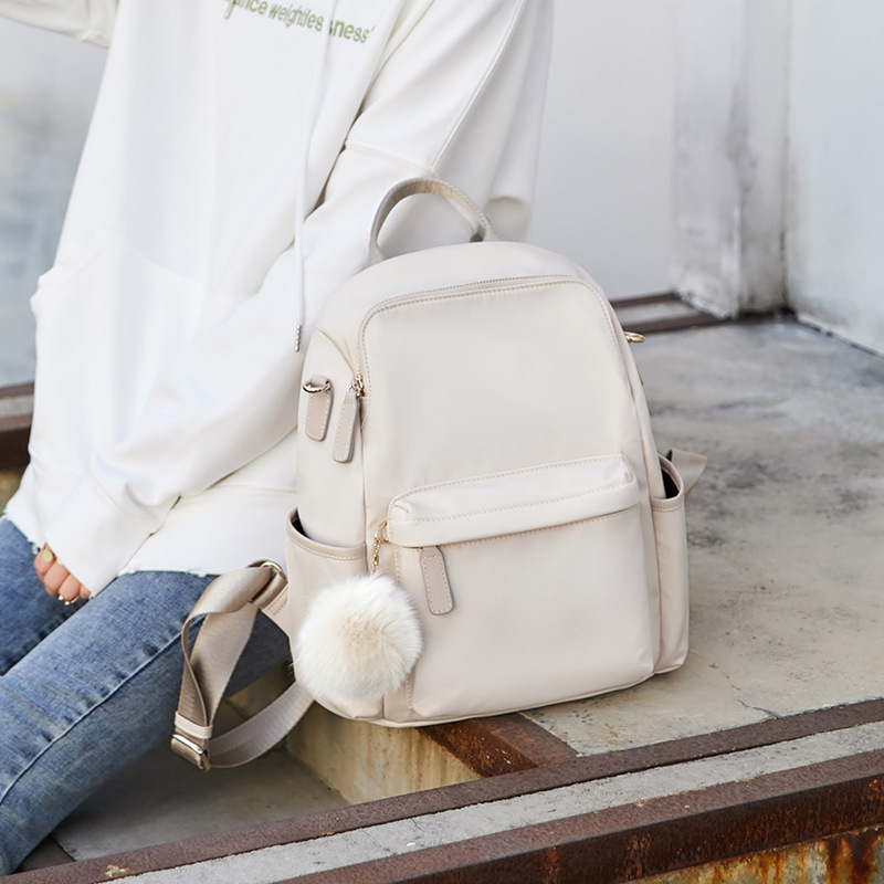 牛津布双肩包女大容量 2021新款潮时尚轻便时尚多用防盗旅行背包|ms