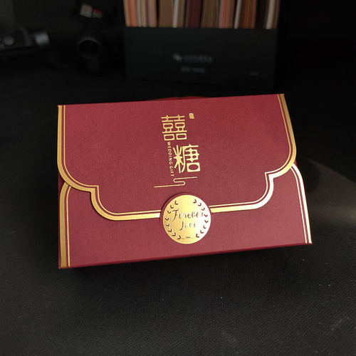 New wedding candy box creative Chinese sugar box wedding candy gift box wedding sugar bag wedding gift candy box wholesale