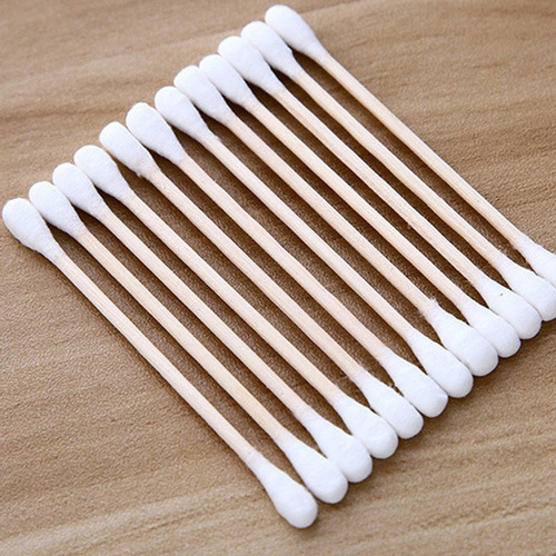 100 bags of disposable double-ended cotton swabs for cleaning ears, baseball makeup remover, cotton swabs