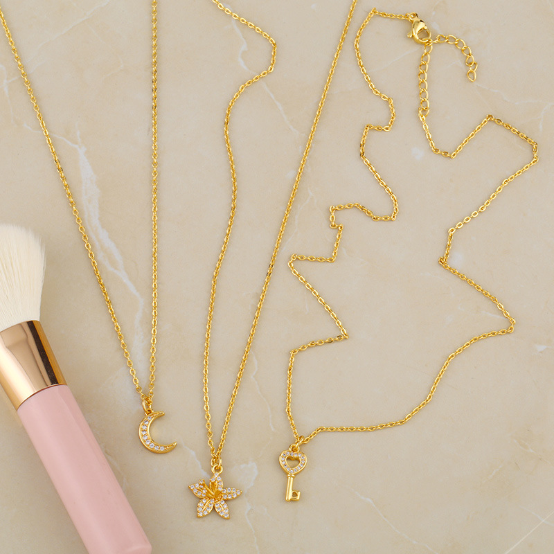 creative personality flower pendant short choker necklace