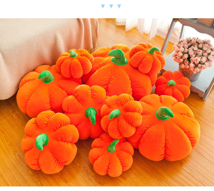Cute Pumpkin Sleeping Pillow Plush Toy Rag Doll Large Round Cushion Birthday Gift Female Doll