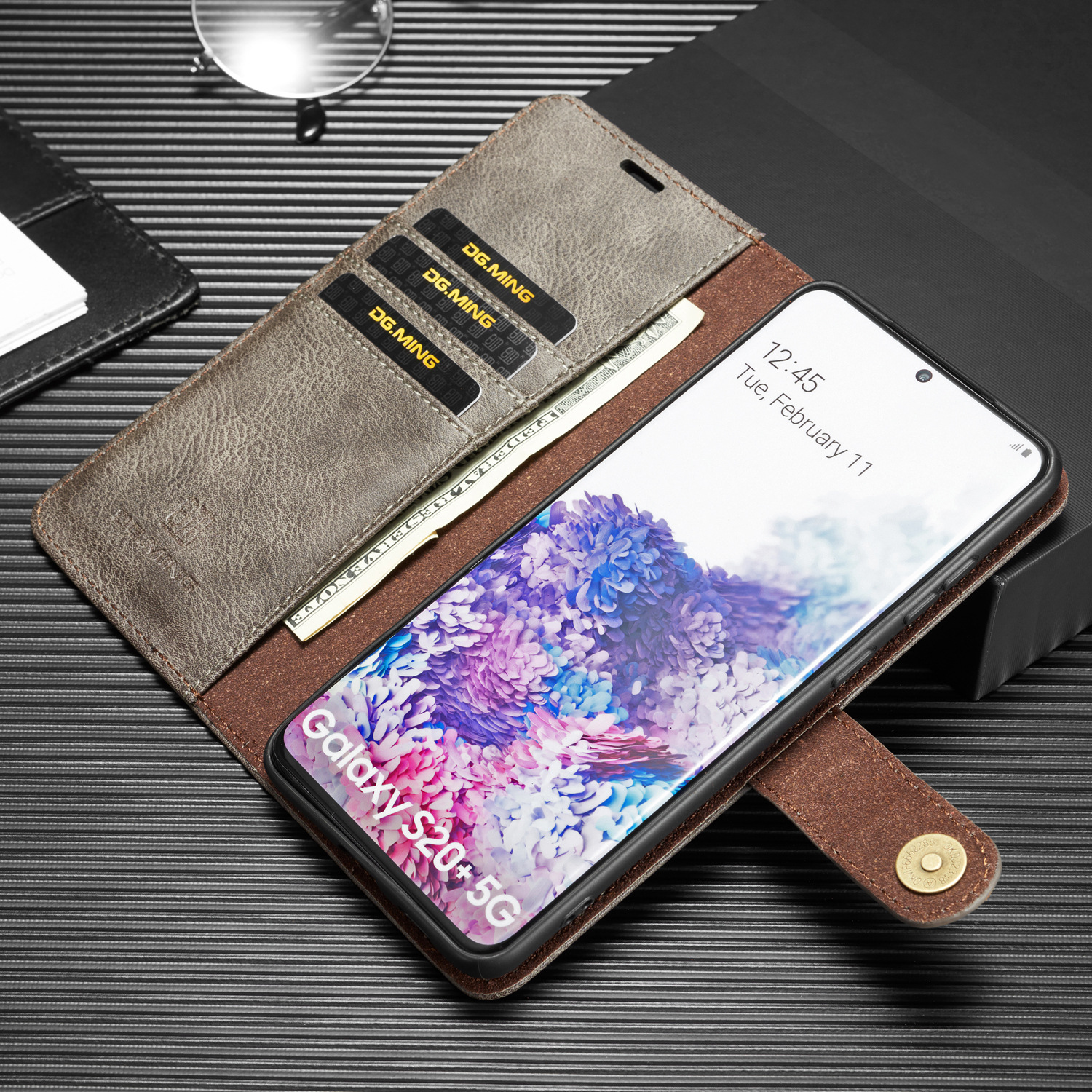 Magnetiskt läderfodral för samsung s21-serien och s23-modellerna_voghion.com