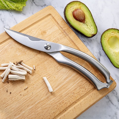 Yangjiang Manufacturer Stainless Steel Multi-functional Chicken Bone Shears Kitchen Shears Chicken Goose Fish Shears Hollow Handle Chicken Gizzard Shears Chicken Bone Shears