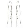 Long earrings, chain, silver 925 sample, simple and elegant design