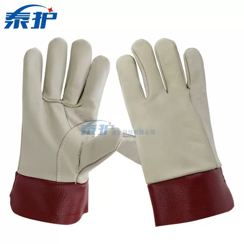 头层牛皮电焊手套焊工烧焊耐磨防飞溅防烫耐高温耐用劳保防护手套