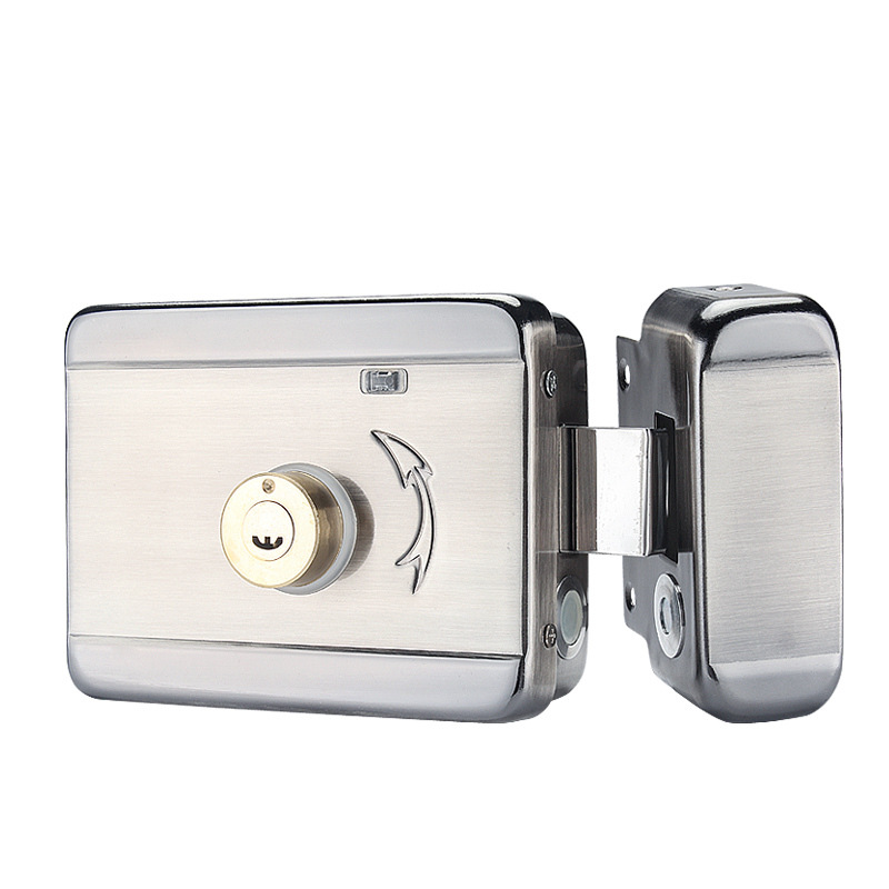 门禁电控锁静音锁灵性锁 电机锁无声机电锁金属齿轮门禁出租屋锁