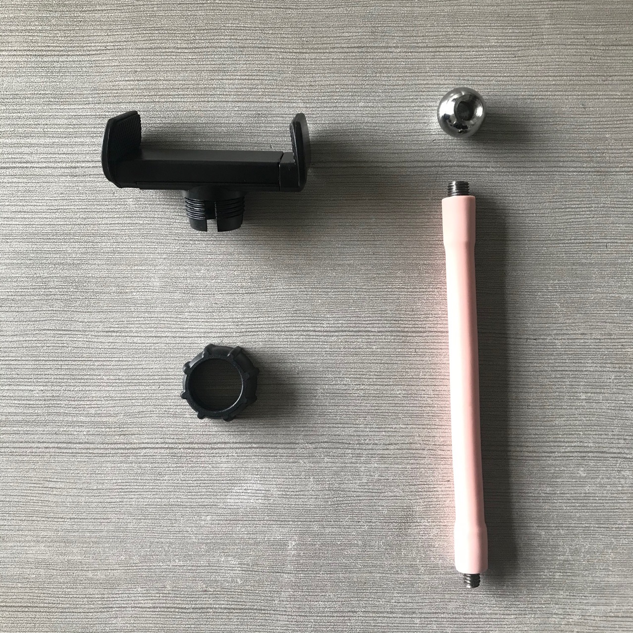 手机支架手机夹一字夹弹簧软管万向管硅胶软管钢球直播手机支架