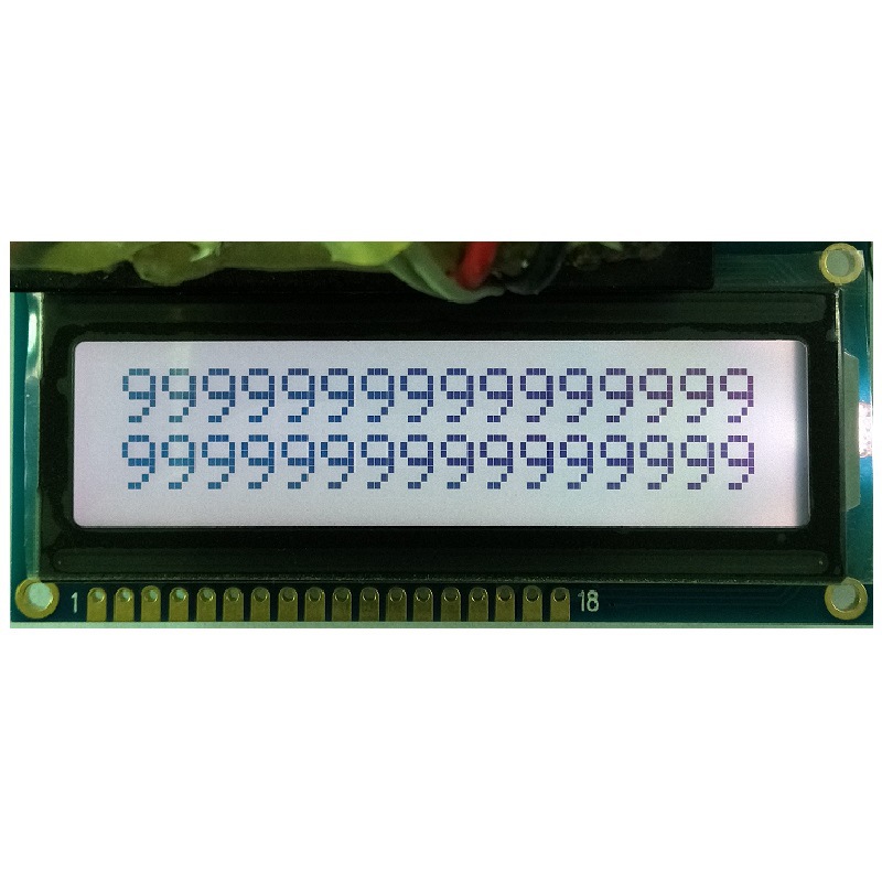 LCD液晶屏显示模组LCM8色背光字符屏16x2外贸CC1627A带字库