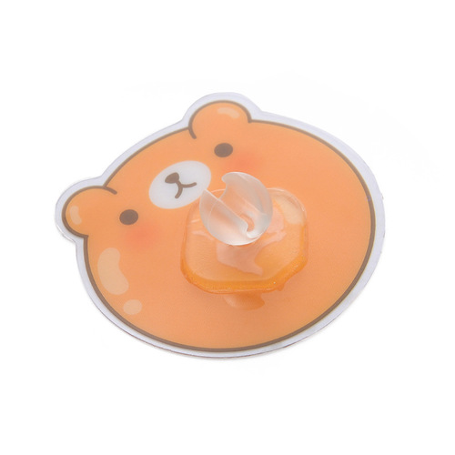 E858 home creative cartoon wall-mounted toothbrush holder bathroom traceless adhesive toothbrush holder durable toothbrush holder