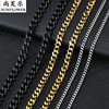 Necklace stainless steel hip-hop style, chain, fashionable sweater, European style, simple and elegant design