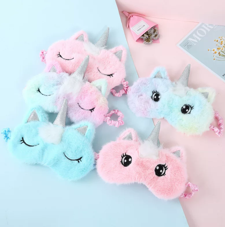 Fuchsia cute sleep mask, gradient