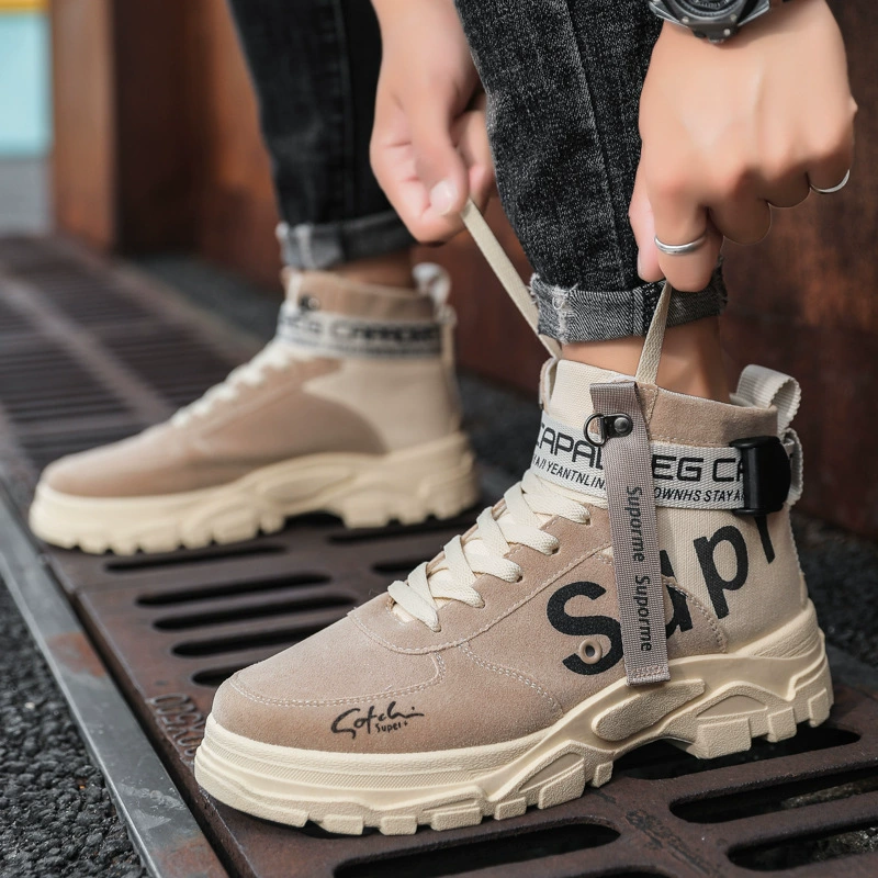 Ботинки Martens‑стиля высокие, английский повседневный стиль, модель 18868, размеры 39–44