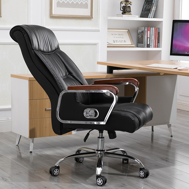 时尚老板椅 简约现代办公椅 皮质老板椅会客椅家用电脑扶手椅