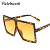 Trend fashionable square sunglasses, multicoloured glasses, European style, suitable for import