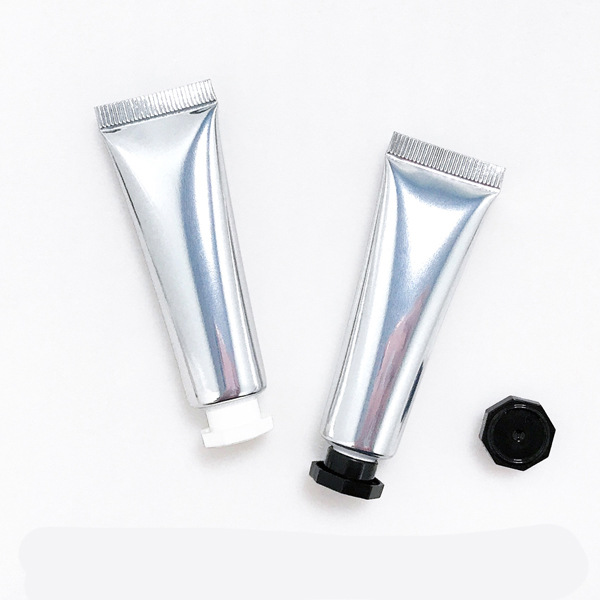【15g Silver Highlight Composite Aluminum Plastic Soft Tube Small Capacity Cream Jar Eye Cream Dividing Sample Bottle