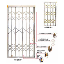 不锈钢拉闸门门厂推拉拉闸门烤漆阳台通道通风窗入户伸缩折叠门