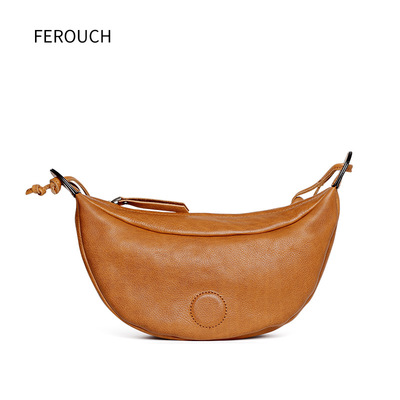 小众设计复古个性磨砂月牙包秋冬新款单肩饺子包腋下法棍包女8943