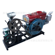 粮食膨化机图片 汽油膨化玉米粒爆米花机器 柴油爆米机