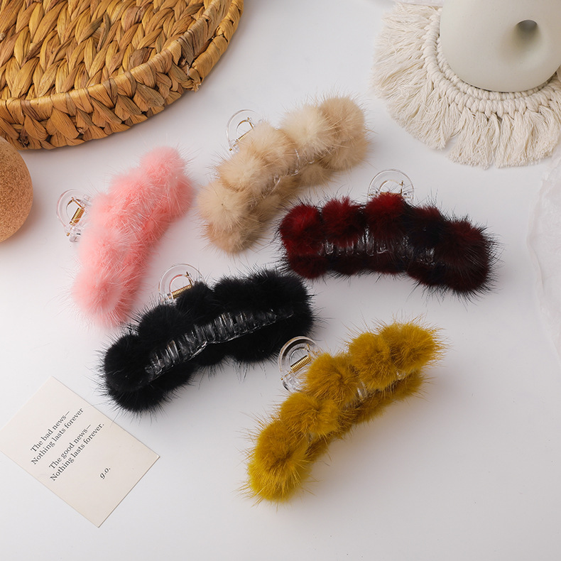 Mink Hair Catch Clip display picture 11