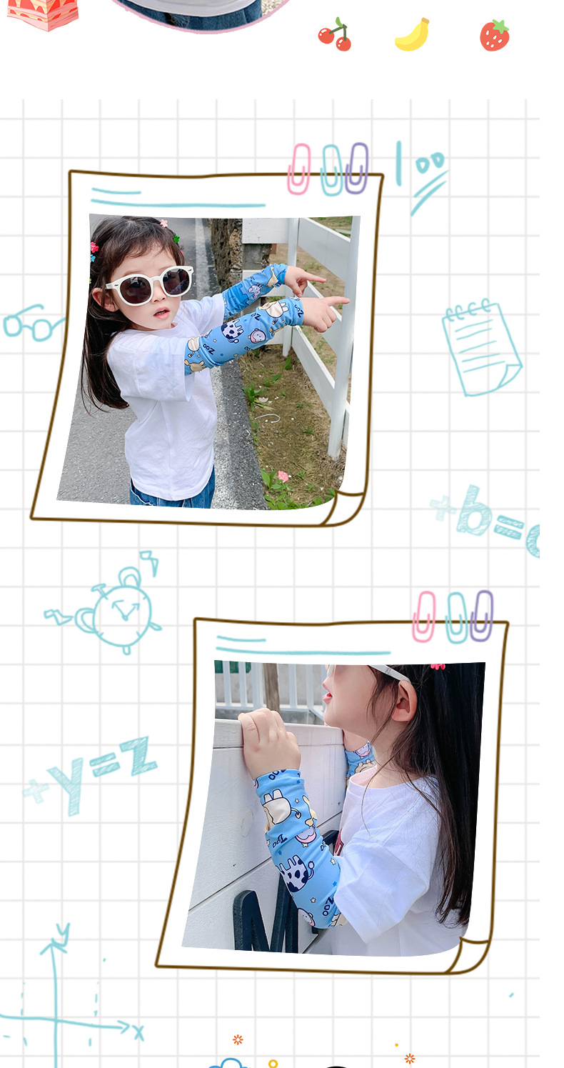 Children's Sunscreen Ice Silk Cute New Boys And Girls Outdoor Sleeves Animal Uv Protection Baby Ice Sleeves Wholesale Nihaojewelry display picture 6