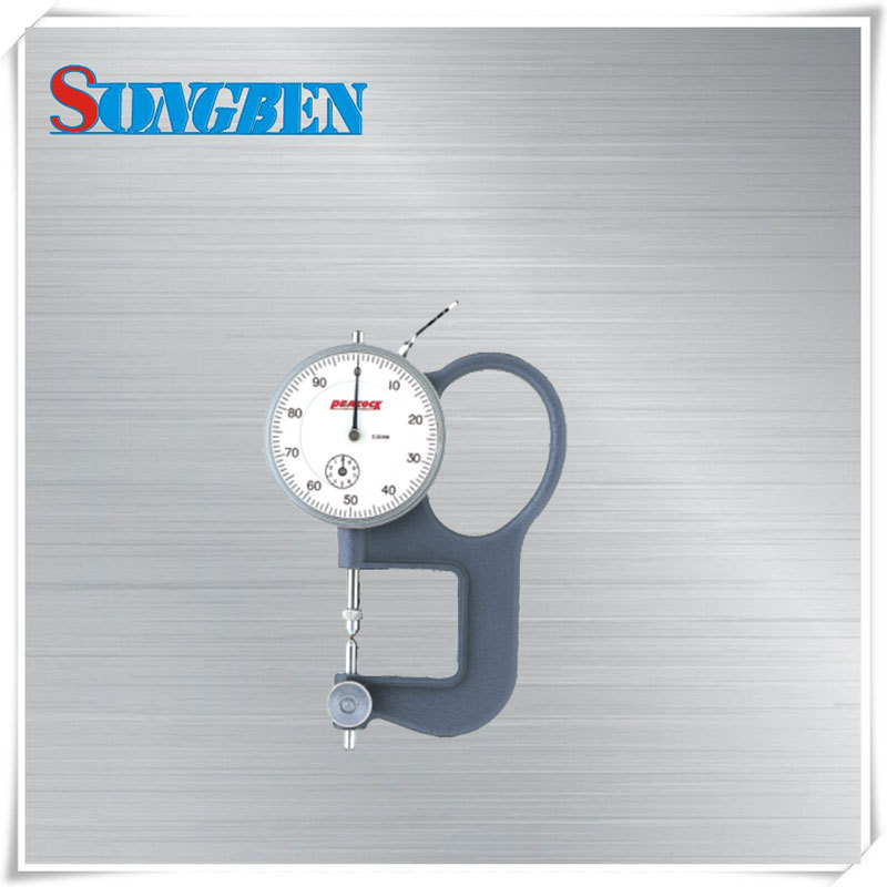 日本原装PEACOKC孔雀针盘式厚度计百分表GL(1.8N)