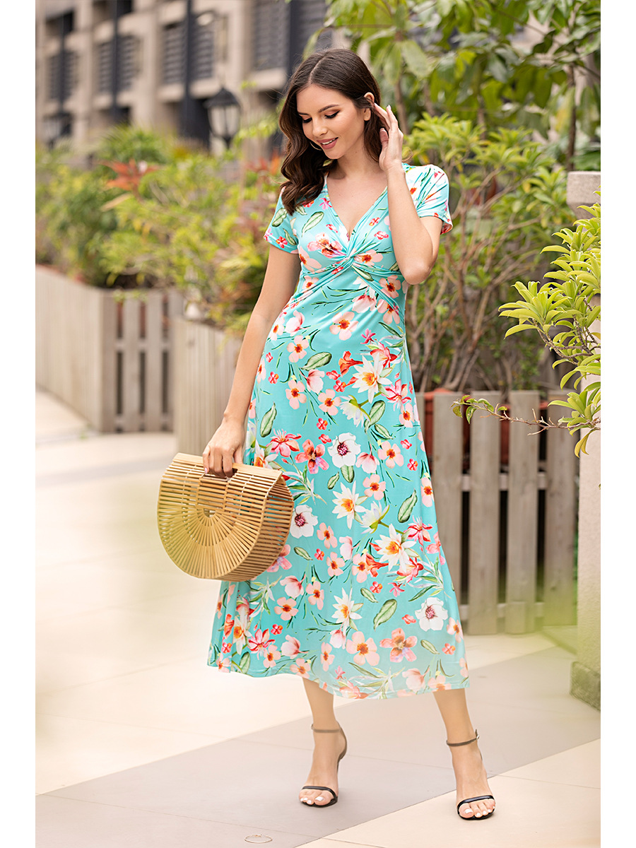 printed dress cross-length skirt NSAL2928