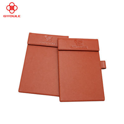 factory supply wholesale genuine leather Menu folder Retro cowhide Bill customized hotel Guest room Leather goods machining customized