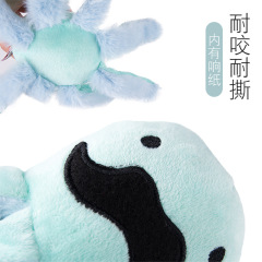 寵物玩具新款毛絨響紙狗咬玩具狗玩具 響紙章魚狗狗耐咬玩具批發