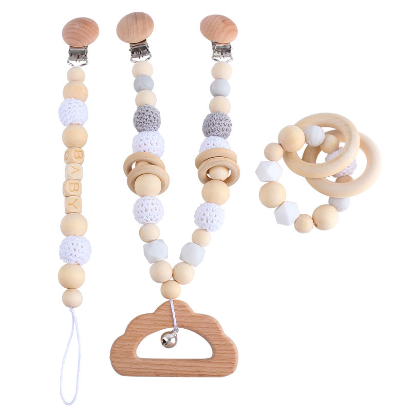 DIY juguete sonajero cuna cochecito coche adornos bebé chupete cadena teether palo Amazon nuevo