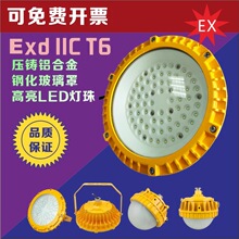 led防爆灯隔爆型50W 100W仓库厂房加油站吸顶照明灯圆形泛光灯