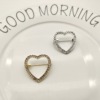 Brooch, protective underware heart shaped lapel pin, pin, accessory, Korean style, simple and elegant design