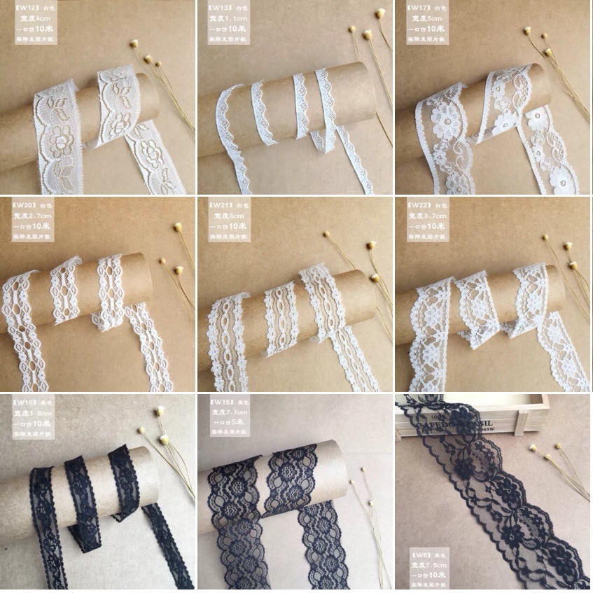 厂家批发蕾丝花边弹力刺绣服装内衣辅料白色黑色裹胸文胸内衣裤