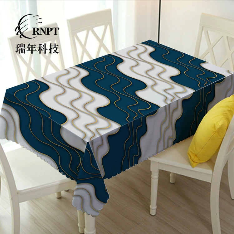 RNPT Ruinan [производитель оптом] новая специальная печатная скатерть водонепроницаемая скатерть ПВХ пластиковая скатерть