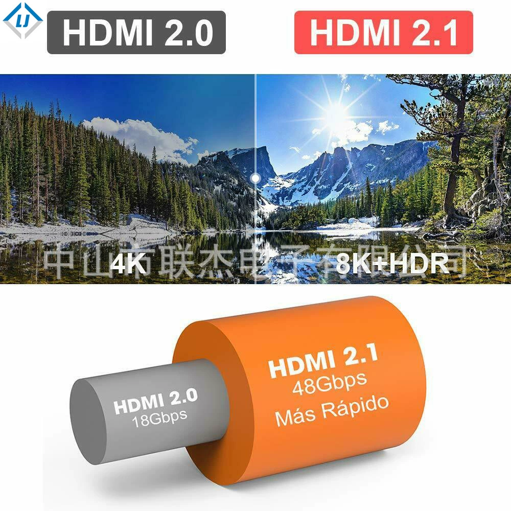 HD 4K2K 20-60M extension line manufacturer Direct sales set-top box connecting screen screen male HDMI transfer