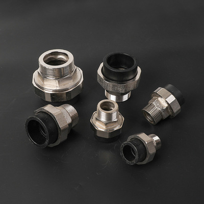 PE外丝铁活接 水暖管件红冲锻压外丝活接油任 加工定制厂家直供|ru