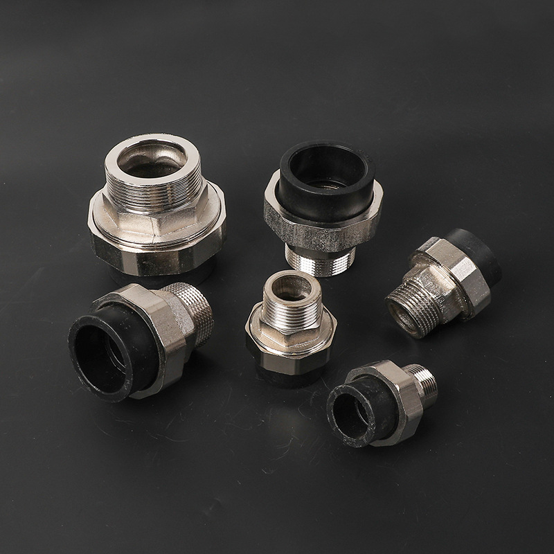 PE外丝铁活接 水暖管件红冲锻压外丝活接油任 加工定制厂家直供|ru