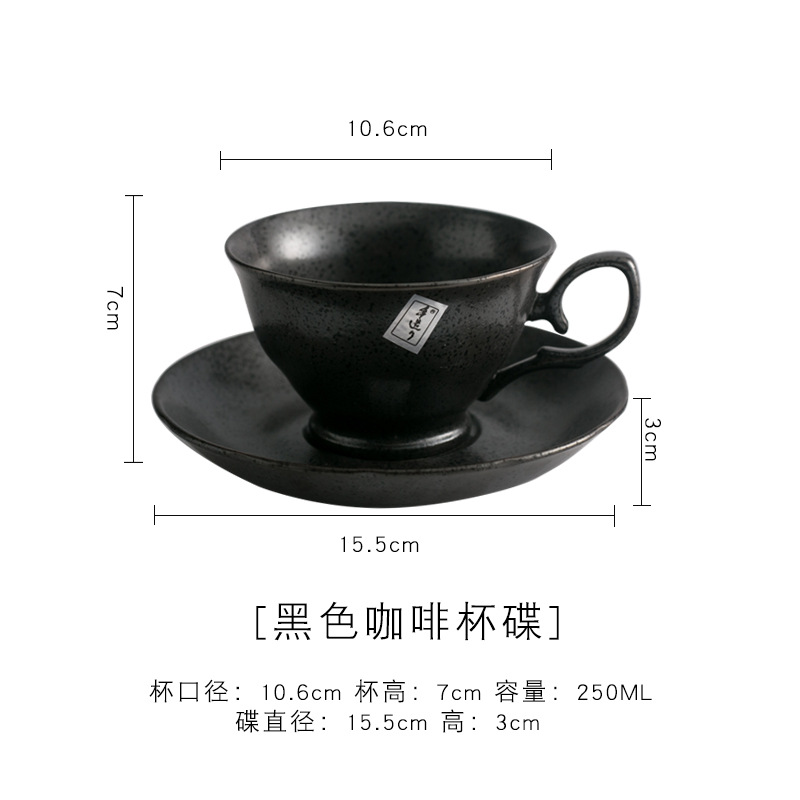 Taza de café de cerámica de estilo europeo y platillo traje hogar Luz lujo té de la tarde taza de café al por mayor pareja regalo taza de café y platillo
