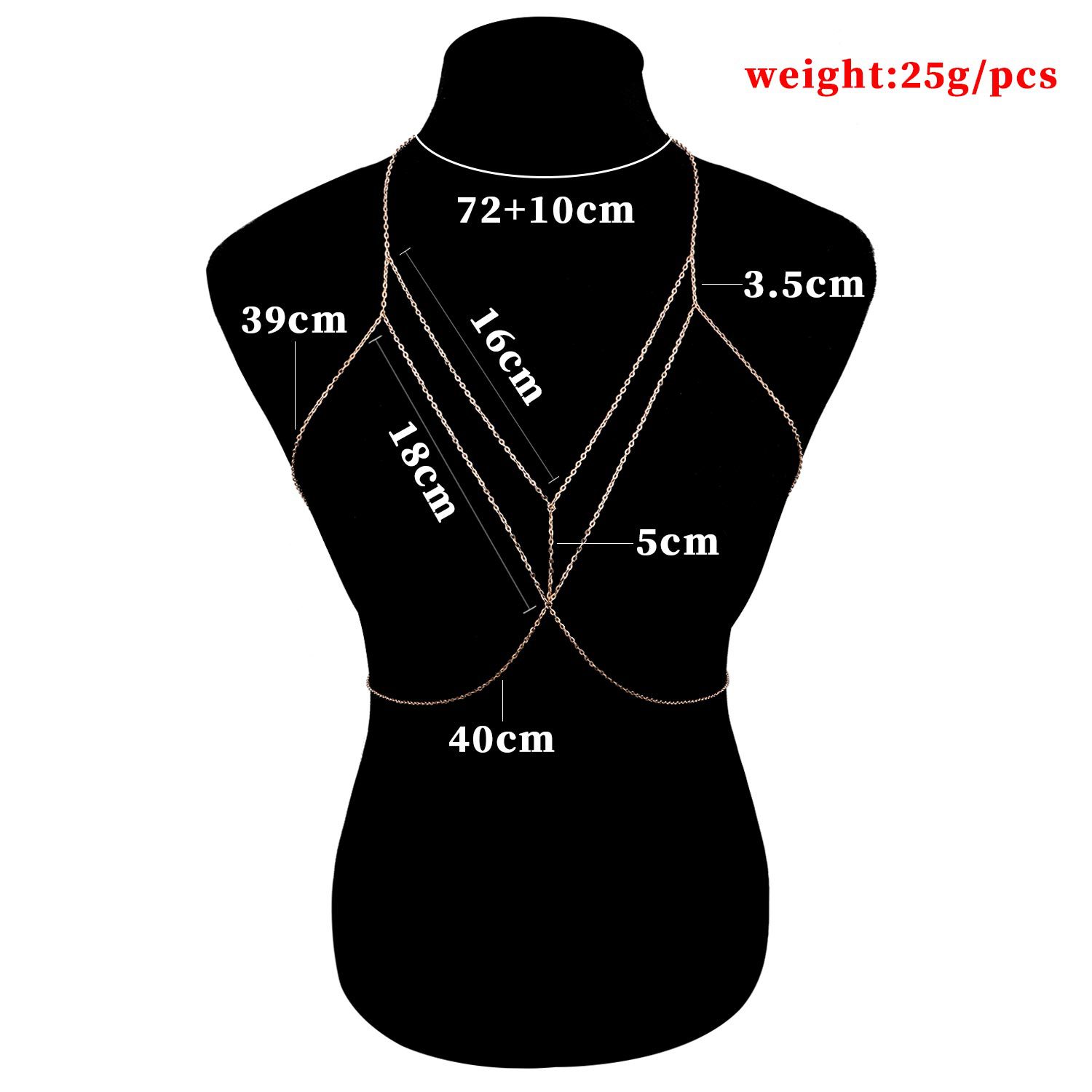 Fashion Geometric Alloy Plating Body Chain display picture 1