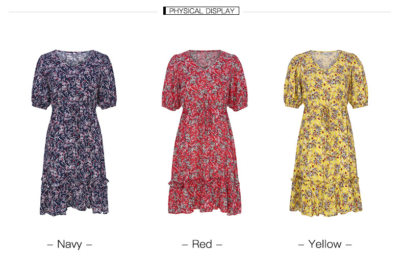summer women s new fashion printed dress wholesale NSKA973