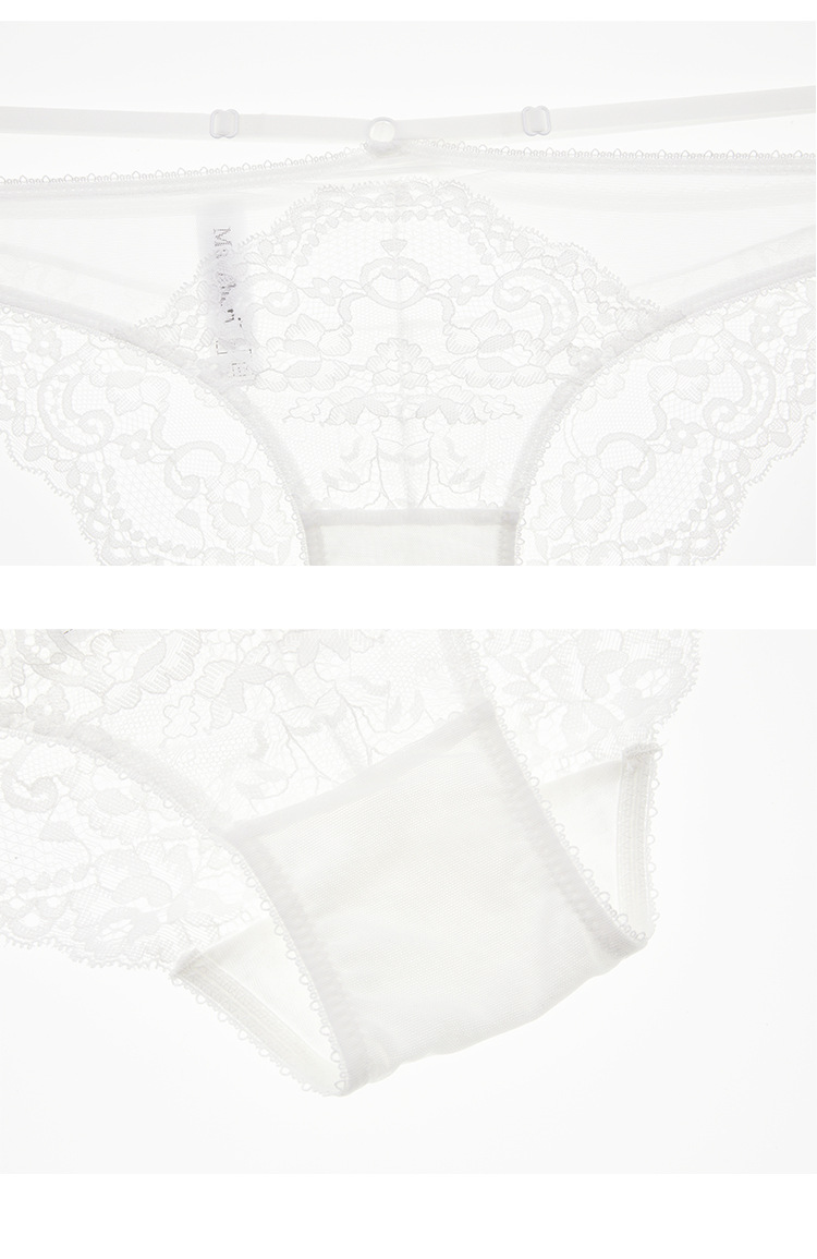 sexy lace gather adjustable underwear set NSXQ13064