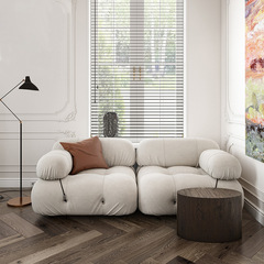 Italian-style Affordable Luxury Fabric Sofa with Pull-Tab Design, Sleek & Minimalist—Perfect for Instagram-Worthy, Nordic-Style Villas or Casual Room Arrangements!