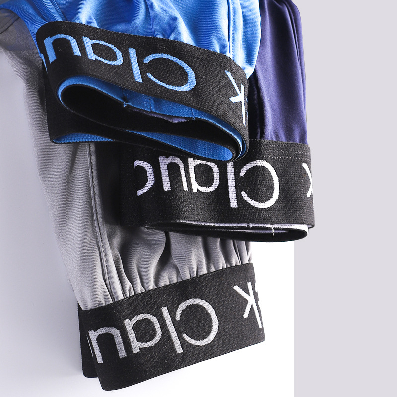 Men's new underwear cross-border foreign trade mid-waist boxers solid color comfortable breathable boxers wholesale