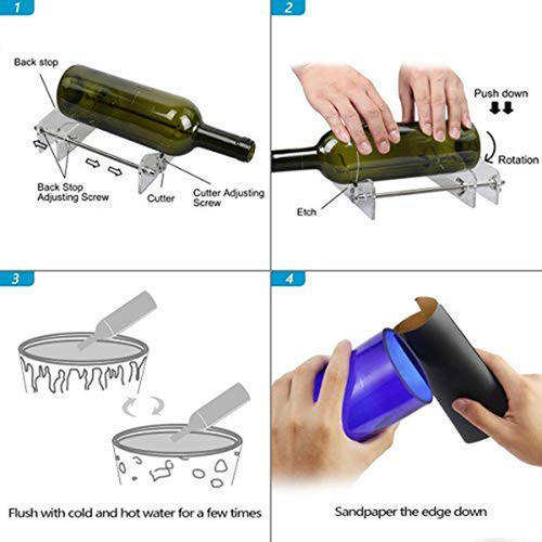 Cross-border glass bottle cutter acrylic DIY bottle cutter roller cutter wine bottle hand tool cutter glass knife