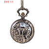 Big retro bronze necklace, chain, pocket watch, Chinese horoscope, custom made