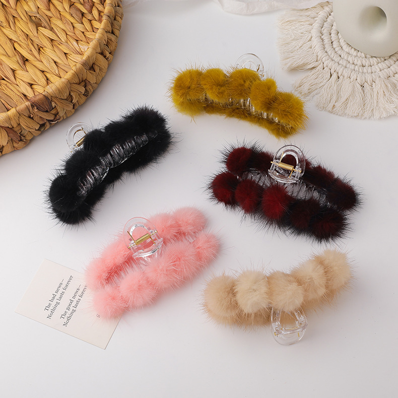 Mink Hair Catch Clip display picture 3