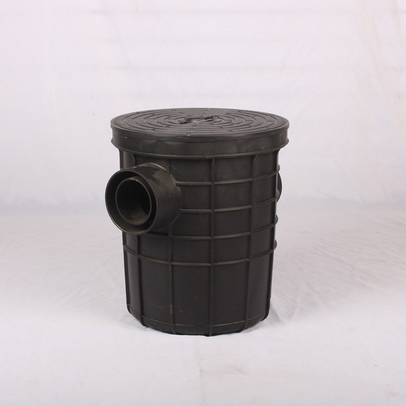 餐厅污水处理油水分离桶 圆桶形塑胶隔油池 农村家用清扫井隔油井