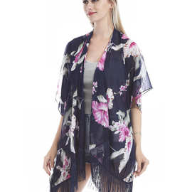 【米羽服饰】雪纺防晒衣女/旅游沙滩巾/空调巾2020夏季新款大披肩