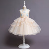 Small princess costume, flower girl dress, wedding dress, piano performance costume, European style, tutu skirt