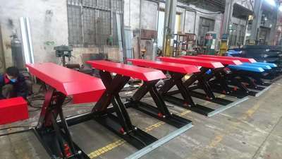 E字型升降平台液压升降机免挖坑升降平台车间固定立式液压升降机|ru