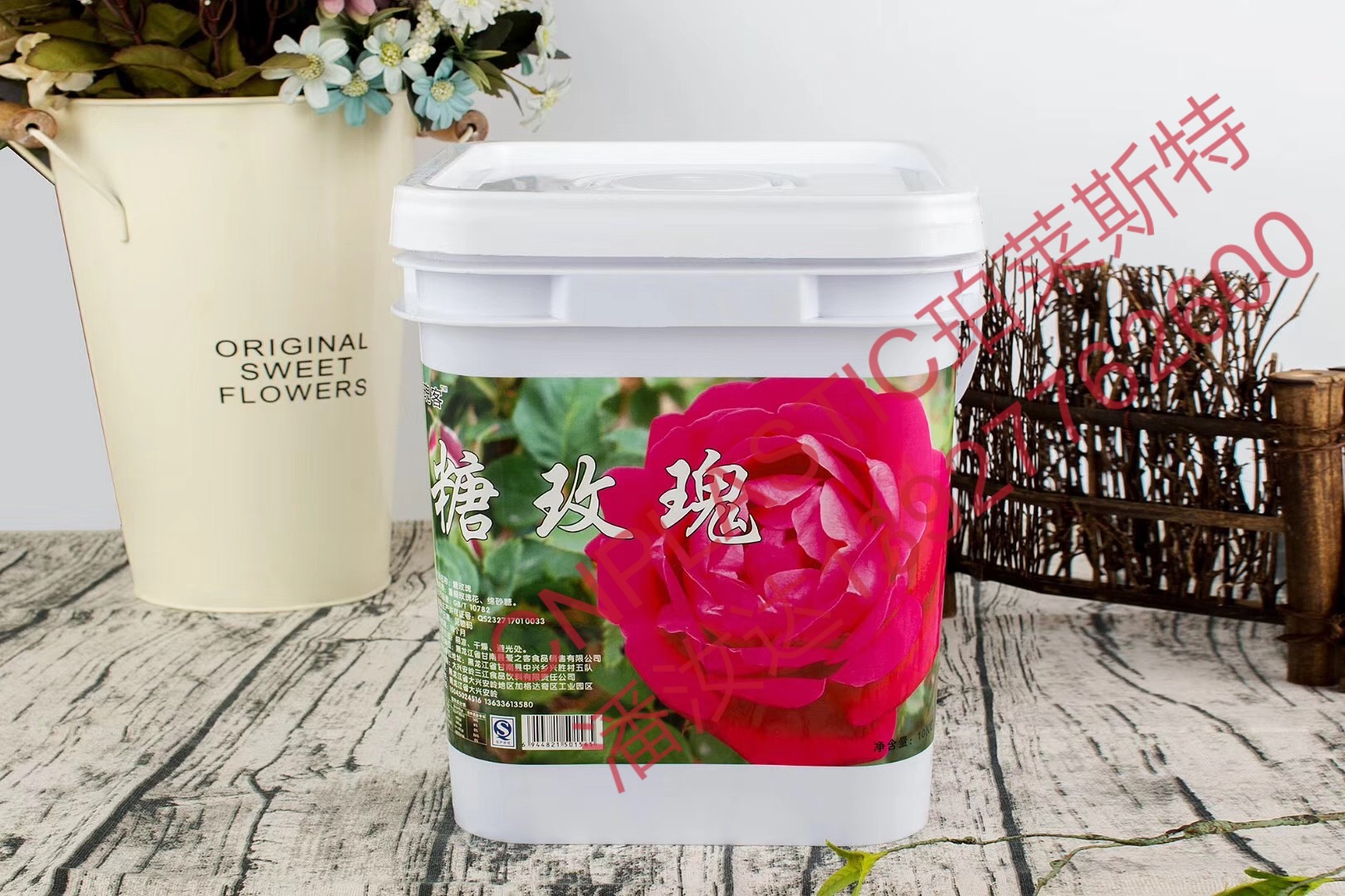 云南玫瑰花馅料桶，昆明玫瑰糖浆桶，鲜花馅包装桶，玫瑰花馅桶